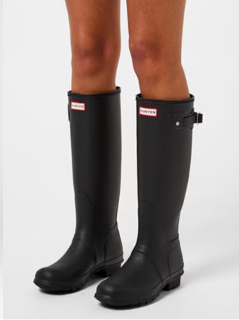 Hunter Original Tall Matte Black Waterproof Rain Boots Women’s 7 - Picture 12 of 12